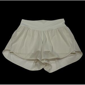 Lululemon Hotty Hot High Rise Shorts 4” White Ivory Size 8